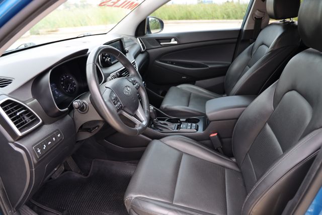 2021 Hyundai Tucson Limited Blue at Texan Dodge Chrysler Jeep Ram