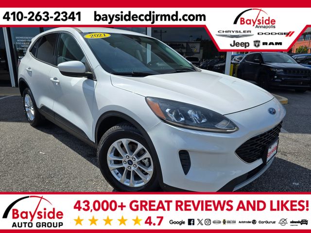 Oxford White 2021 Ford Escape Hybrid SUV / Crossover All-Wheel Drive Continuously Variable Transmission