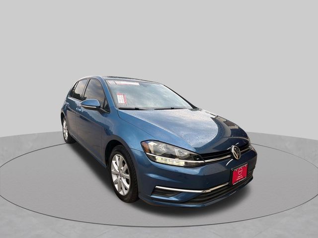 Blue 2021 Volkswagen Golf Hatchback Front-Wheel Drive 8-Speed Automatic