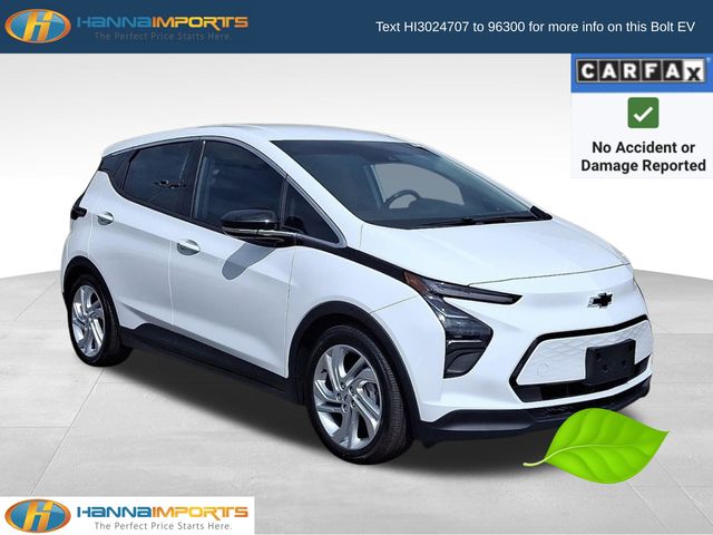 Summit White 2023 Chevrolet Bolt EV Hatchback Front-Wheel Drive 1-Speed Automatic
