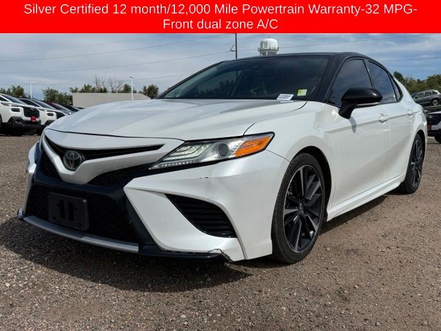 White (Wind Chill Pearl) 2020 Toyota Camry Sedan Front-Wheel Drive 8-Speed Automatic