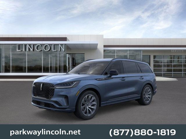 Whisper Blue Metallic Clearcoat 2026 Lincoln Aviator Premiere AWD SUV / Crossover All-Wheel Drive Automatic