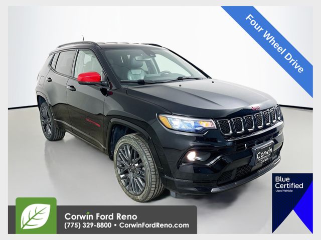 Diamond Black Crystal Pearlcoat 2023 Jeep Compass SUV / Crossover Four-Wheel Drive 8-Speed Automatic