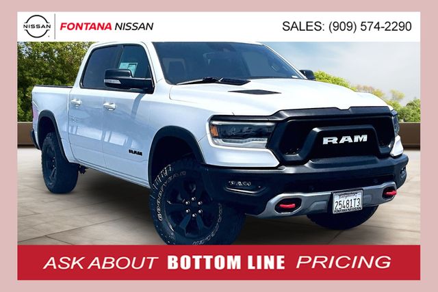 Bright White Clearcoat 2021 RAM 1500 Pickup Truck Four-Wheel Drive 8-Speed Automatic