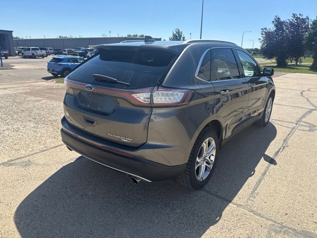 2016 Gray Ford Edge Titanium AWD SUV