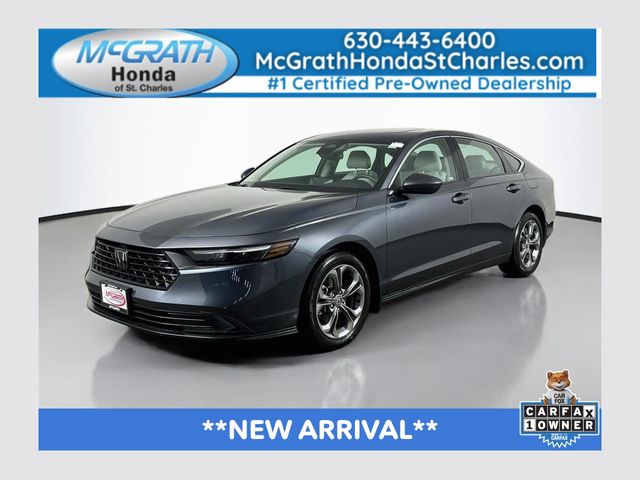 Meteorite Gray Metallic 2023 Honda Accord Sedan Front-Wheel Drive Continuously Variable Transmission