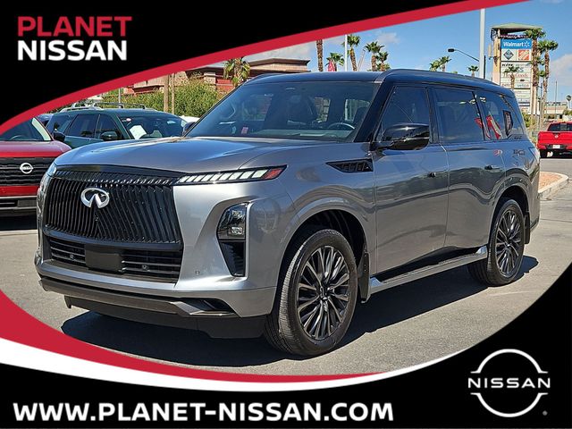 Dynamic Metal/Black Obsidian 2026 INFINITI QX80 SUV / Crossover All-Wheel Drive 9-Speed Automatic