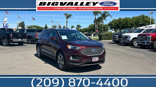Red (Burgundy Velvet Metallic Tinted Clearcoat) 2024 Ford Edge SEL AWD SUV / Crossover All-Wheel Drive 8-Speed Automatic