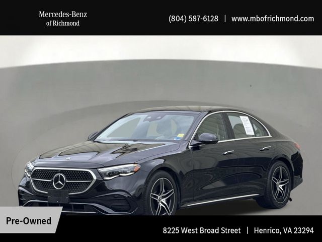 Obsidian Black Metallic 2024 Mercedes-Benz E-Class E 350 4MATIC Sedan All-Wheel Drive 9-Speed Automatic
