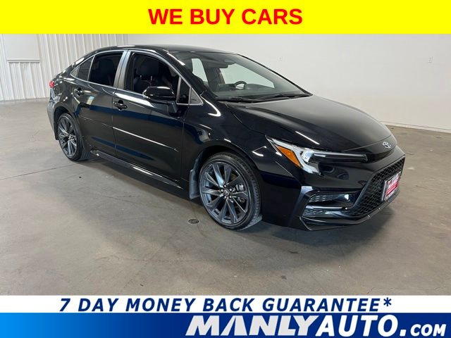 Black 2025 Toyota Corolla Hybrid Sedan Front-Wheel Drive Continuously Variable Transmission