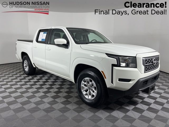 Glacier White 2024 Nissan Frontier SV Crew Cab RWD Pickup Truck 4X2 9-Speed Automatic Overdrive