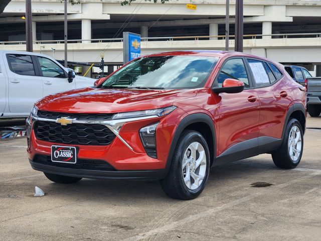 2024 Chevrolet Trax LS Red at Classic Elite Chevrolet Sugar Land