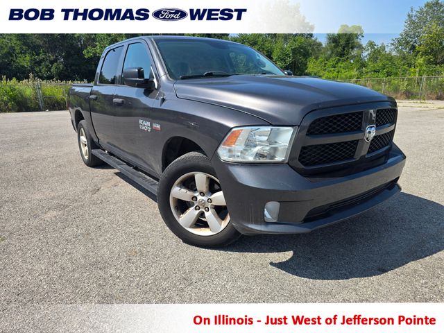 Gray (Granite Crystal Metallic Clearcoat) 2014 RAM 1500 Pickup Truck Four-Wheel Drive 6-Speed Automatic