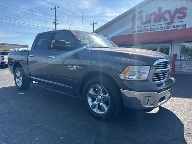 Gray (Granite Crystal Metallic Clearcoat) 2015 RAM 1500 Big Horn Crew Cab 4WD Pickup Truck Four-Wheel Drive 8-Speed Automatic