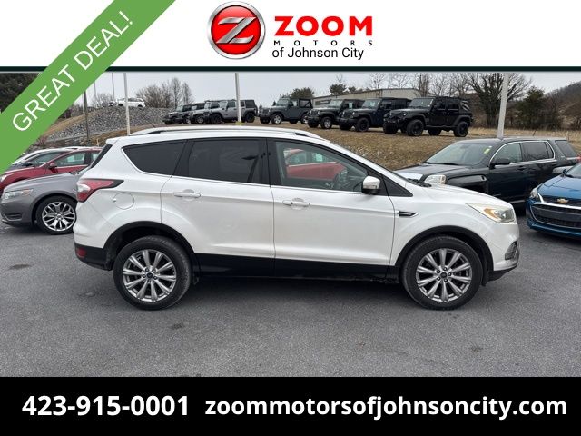 White Platinum Clearcoat Metallic 2017 Ford Escape SUV / Crossover All-Wheel Drive 6-Speed Automatic
