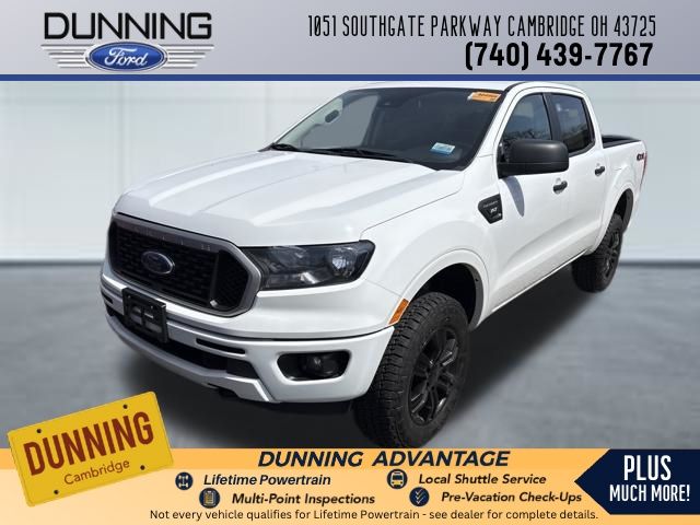 Oxford White 2023 Ford Ranger XLT SuperCrew 4WD Pickup Truck Four-Wheel Drive Automatic