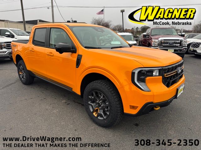 Orange Fury Metallic Tri-Coat 2026 Ford Maverick Pickup Truck All-Wheel Drive 8-Speed Automatic
