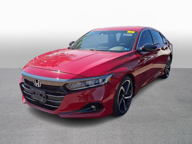 Red 2021 Honda Accord Sport FWD Sedan Front-Wheel Drive Continuously Variable Transmission