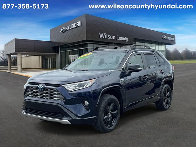 Black 2019 Toyota RAV4 Hybrid XSE AWD SUV / Crossover All-Wheel Drive Continuously Variable Transmission