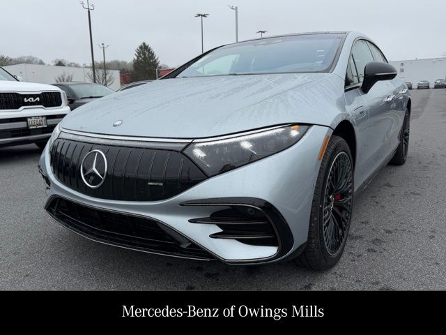 Silver 2025 Mercedes-Benz EQS AMG 4MATIC Sedan All-Wheel Drive 1-Speed Automatic
