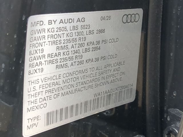 new 2026 Audi Q5 car, priced at $56,975