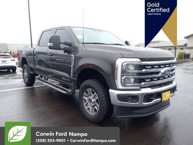 Darkened Bronze Metallic 2024 Ford F-350 Super Duty Lariat Crew Cab 4WD Pickup Truck Four-Wheel Drive Automatic