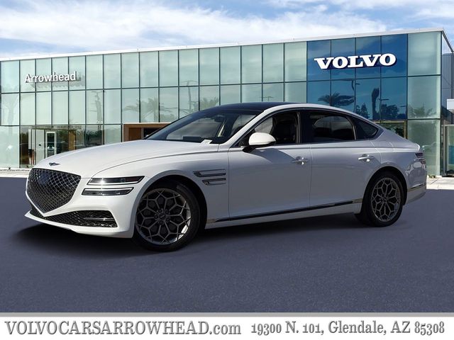Uyuni White 2021 Genesis G80 Sedan Rear-Wheel Drive 8-Speed Automatic