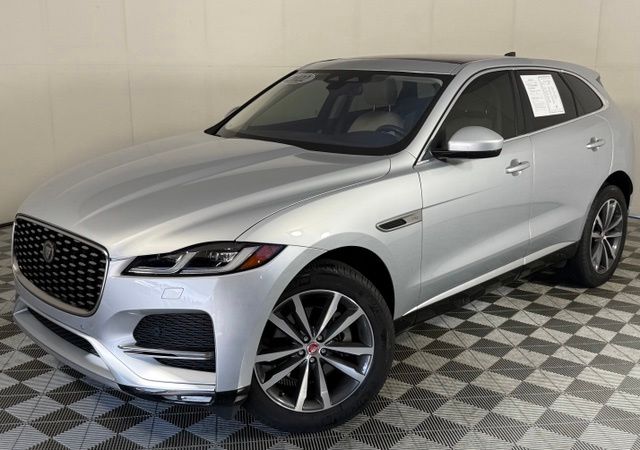 Silver 2022 Jaguar F-PACE SUV / Crossover All-Wheel Drive 8-Speed Automatic