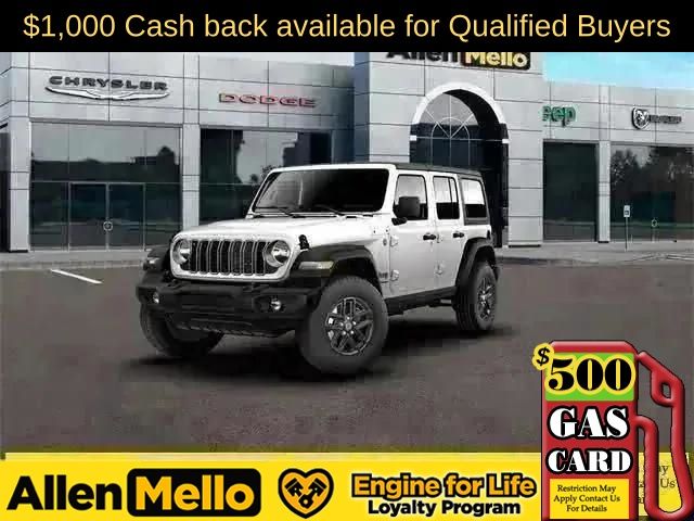 Bright White Clearcoat 2026 Jeep Wrangler Sport S 4-Door 4WD SUV / Crossover Four-Wheel Drive 8-Speed Automatic