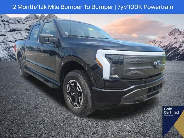 Black Metallic 2023 Ford F-150 Lightning Pickup Truck All-Wheel Drive Automatic