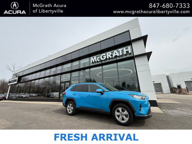 Blue Flame 2021 Toyota RAV4 XLE AWD SUV / Crossover All-Wheel Drive 8-Speed Automatic