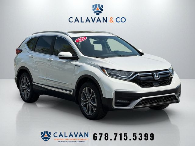 White 2022 Honda CR-V Hybrid Touring AWD SUV / Crossover All-Wheel Drive Continuously Variable Transmission