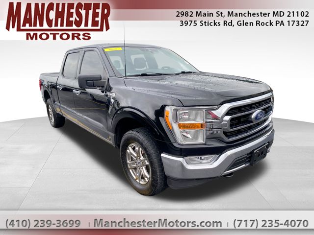 Black 2022 Ford F-150 Pickup Truck Four-Wheel Drive Automatic