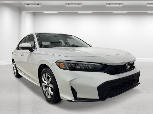 Platinum White Pearl 2026 Honda Civic Sedan Front-Wheel Drive Continuously Variable Transmission