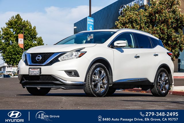 Pearl White 2016 Nissan Murano SUV / Crossover All-Wheel Drive Continuously Variable Transmission
