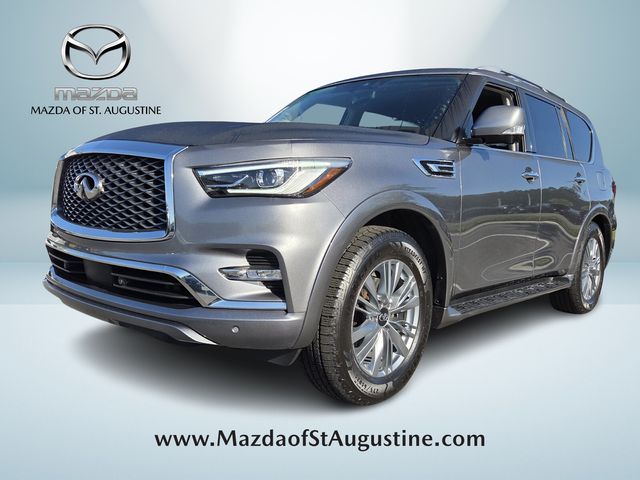 Gray (Graphite Shadow) 2021 INFINITI QX80 Luxe RWD SUV / Crossover Rear-Wheel Drive 7-Speed Automatic