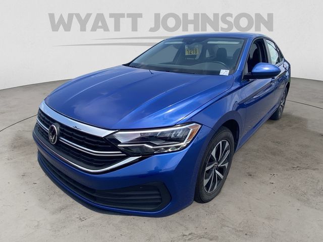Blue 2024 Volkswagen Jetta Sedan Front-Wheel Drive 8-Speed Automatic