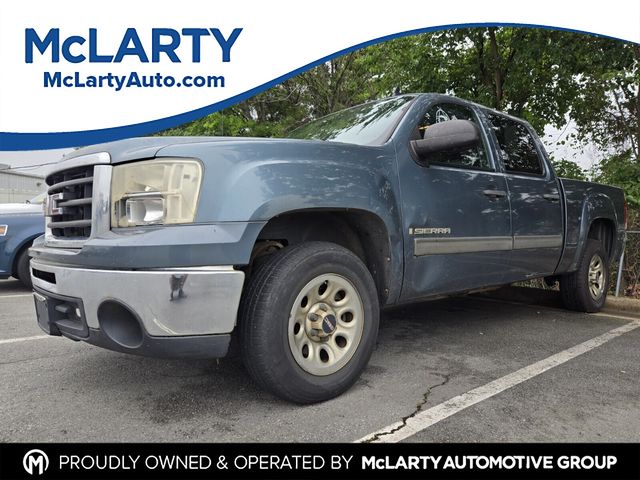 Stealth Gray Metallic 2009 GMC Sierra 1500 SL Crew Cab Pickup Truck 4X2 4-Speed Automatic Overdrive