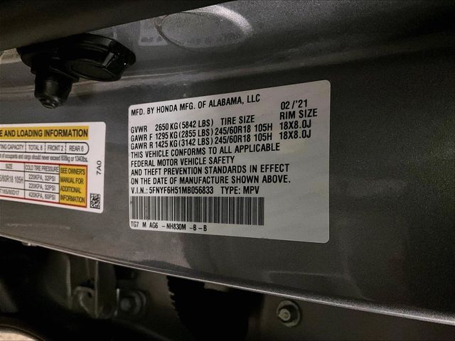 2021 Honda Pilot EX-L Silver at South Hills Kia