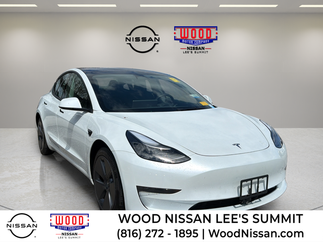 Pearl White Multi-Coat 2023 Tesla Model 3 RWD Sedan Rear-Wheel Drive 1-Speed Automatic