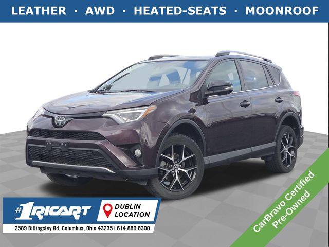Black Currant Metallic 2017 Toyota RAV4 SE AWD SUV / Crossover All-Wheel Drive 6-Speed Automatic
