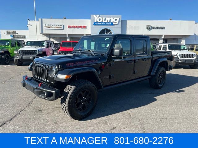 Black Clearcoat 2020 Jeep Gladiator Pickup Truck Four-Wheel Drive 8-Speed Automatic