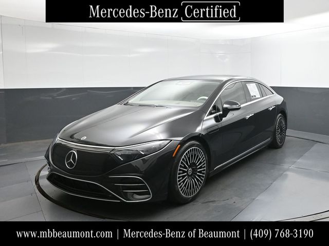 Obsidian Black Metallic 2023 Mercedes-Benz EQS Sedan Rear-Wheel Drive 1-Speed Automatic