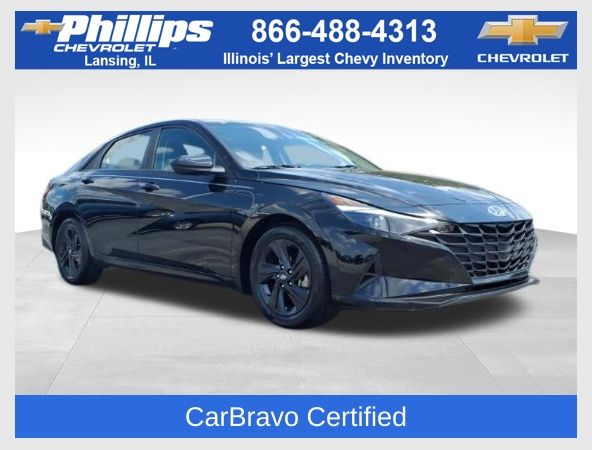 Phantom Black 2023 Hyundai Elantra Sedan Front-Wheel Drive Continuously Variable Transmission