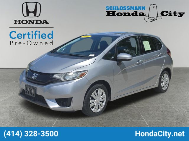 Silver 2017 Honda Fit Hatchback Front-Wheel Drive Continuously Variable Transmission