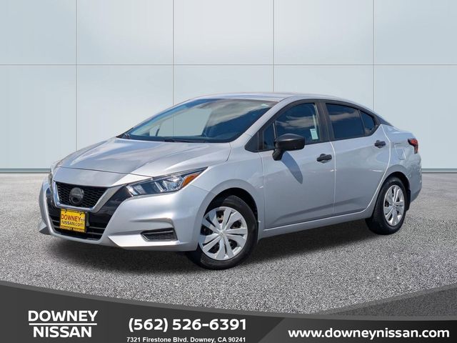 Brilliant Silver Metallic 2021 Nissan Versa S FWD Sedan Front-Wheel Drive Continuously Variable Transmission