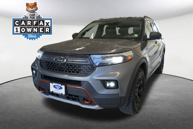 Gray Metallic 2022 Ford Explorer SUV / Crossover All-Wheel Drive Automatic