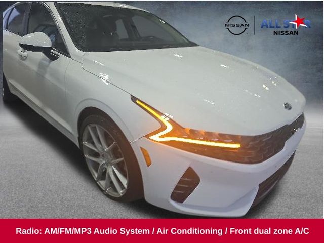 Glacial White Pearl 2021 Kia K5 LXS FWD Sedan Front-Wheel Drive 8-Speed Automatic