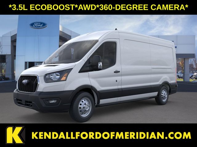 Oxford White 2025 Ford Transit Cargo Van All-Wheel Drive