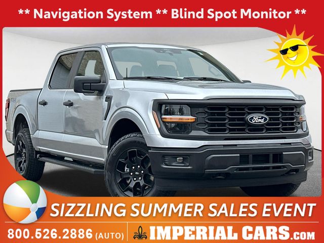Iconic Silver Metallic 2024 Ford F-150 Pickup Truck Four-Wheel Drive Automatic